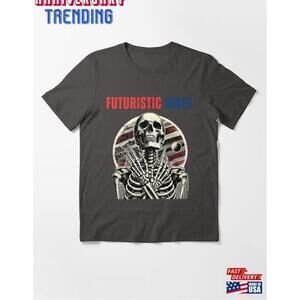 Futuristic Vibes Skeleton Dark Art 90S Graphic Shirt Speedgod Unisex